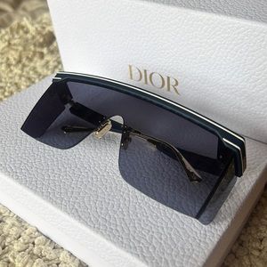 CHRISTIAN DIOR CLUB M1U SHIELD MONOGRAM SUNGLASSES WITH CASE